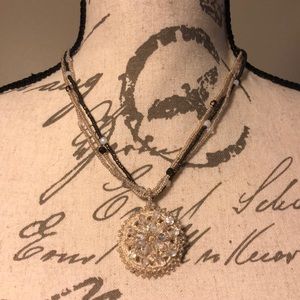 Unique Crocheted and Beaded Necklace